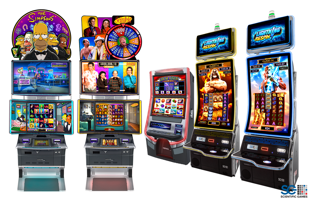 Group of slot machine games I worked on