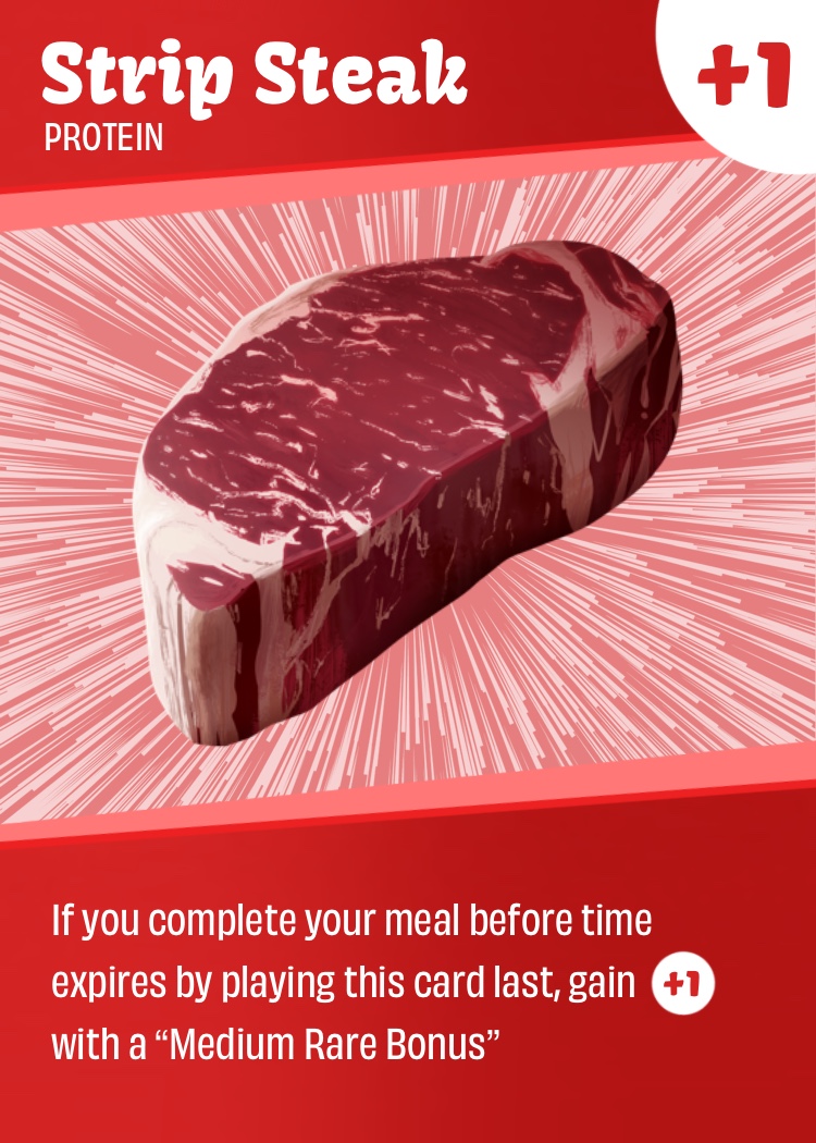 Food Fight Steak Card